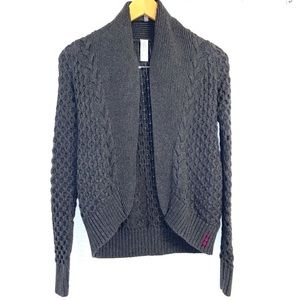 Ivivva grey knit cardigan sweater size 6